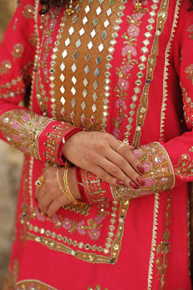 Jaipur Pink Silk Salwar Kameez Pakistani 