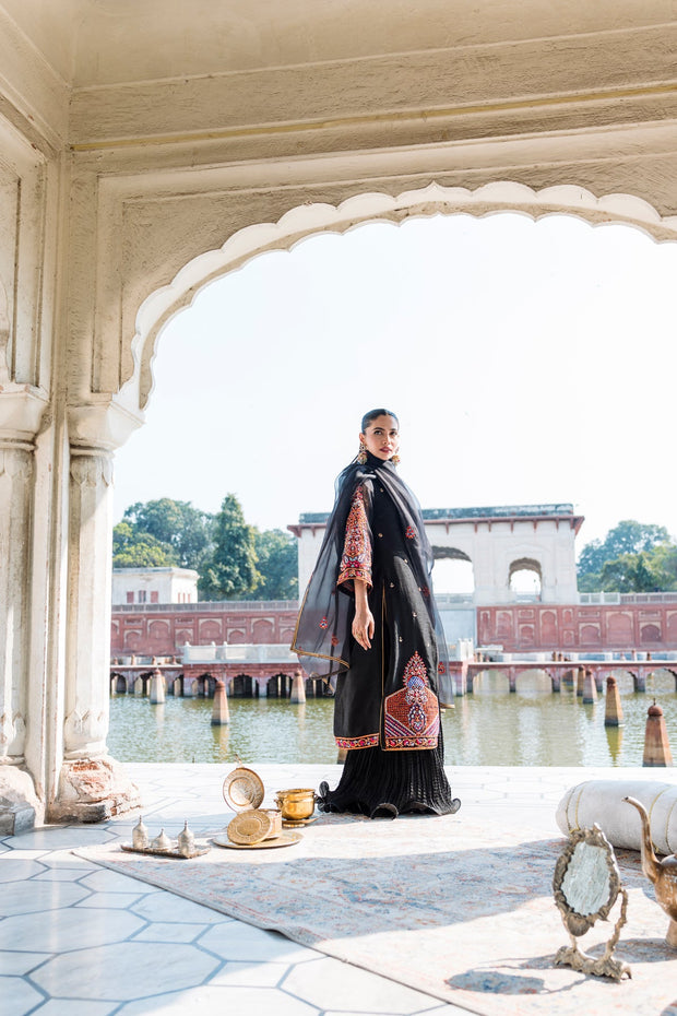Kameez Trouser Pakistani Black Dress for Wedding