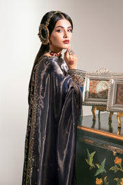 Kameez Trouser Style Deep Blue Pakistani Wedding Dress Online