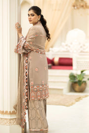 Embroidered Organza Gown With Dupatta 1231