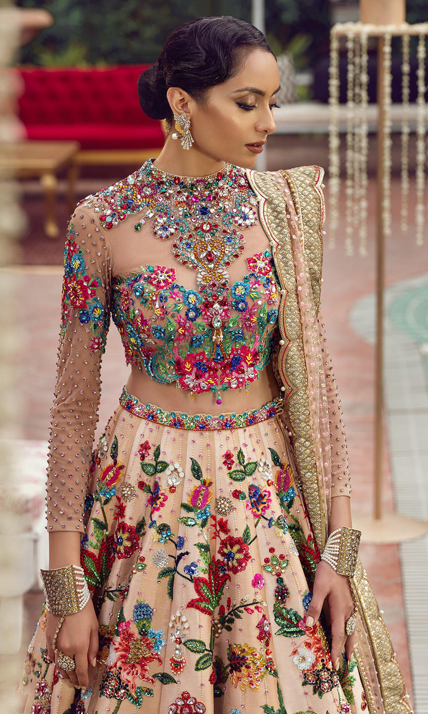 Latest Bridal Lehenga Choli Dupatta Wedding Dress