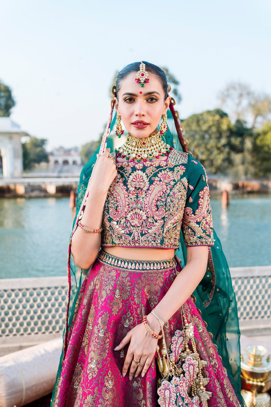 Latest Bridal Lehenga Choli and Dupatta Dress for Wedding
