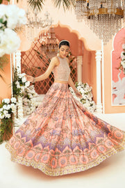 Latest Embellished Choli and Lehenga Pakistani Wedding Dress
