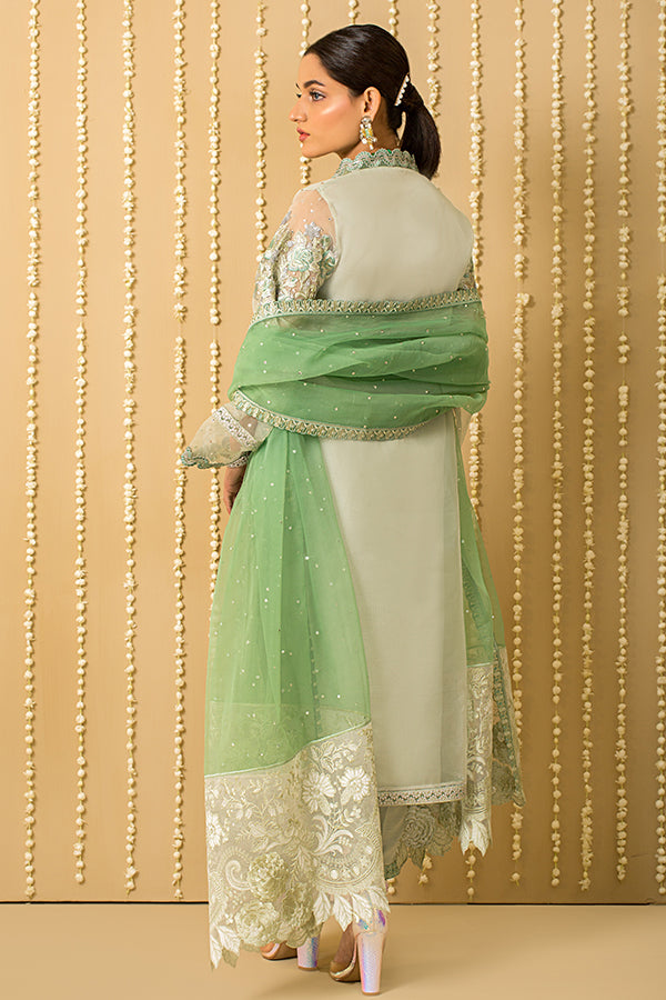 Maria B Embroidered Organza Pakistani Salwar Kameez and Dupatta – Nameera  by Farooq