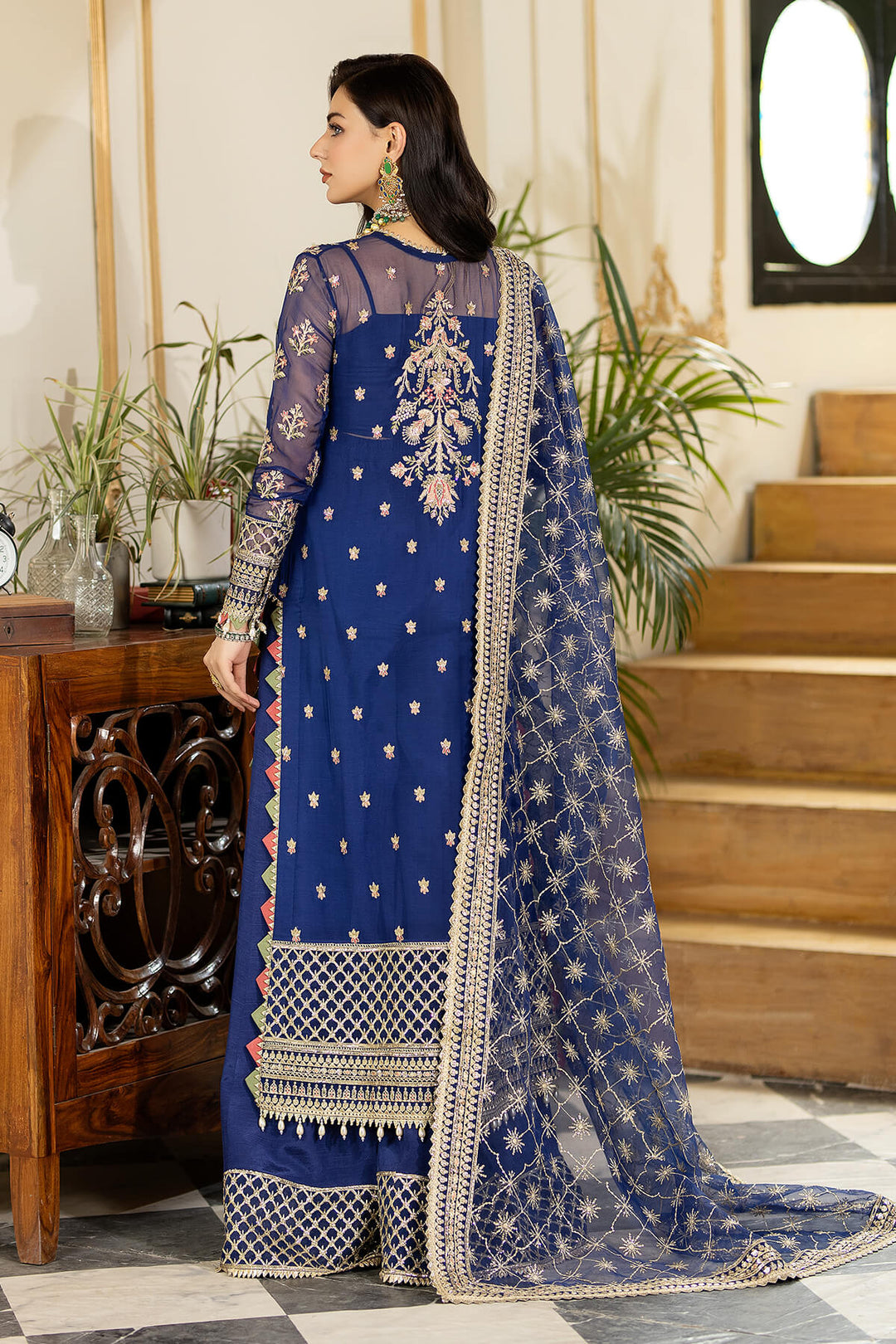 Latest Embroidered Pakistani Salwar Kameez in Premium Chiffon