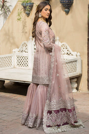 Latest Gharara Kameez Dupatta Pakistani Wedding Dress in Net