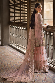 Latest Gharara Kameez Pink Pakistani Bridal Dress for Wedding