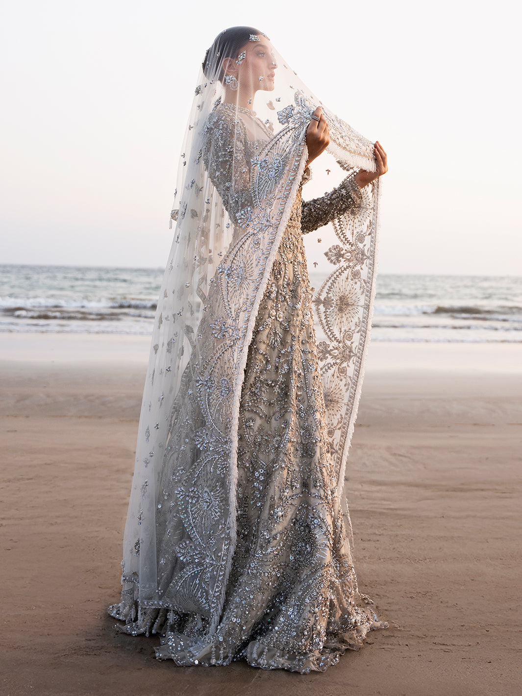 Latest Gown Style Pakistani Bridal Dress in California