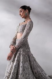 Latest Honey Waqar Bridal Lehenga Choli and Dupatta Dress