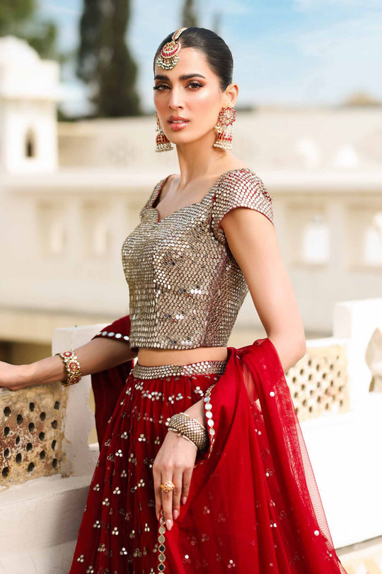 Latest Indian Lehenga Choli and Dupatta Dress for Wedding