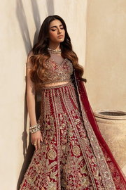Latest Lehenga Choli Red Pakistani Bridal Dress for Wedding