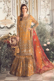 Latest Mehndi Dress in Pakistani Bridal Gharara Kameez Style