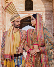 Latest Pakistani Bridal Dress in Classic Lehenga Choli Style