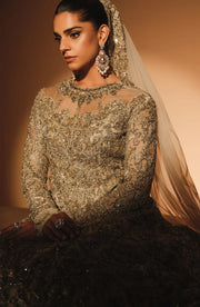 Latest Pakistani Bridal Dress in Heavy Embellished Gown Style