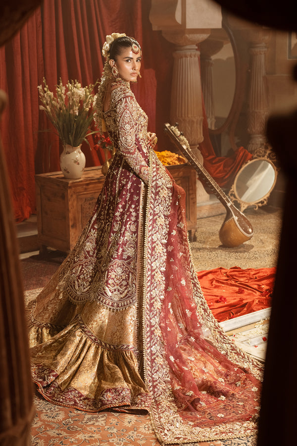 Elegant Pakistani Bridal Dresses - Kameez and Gharara Style