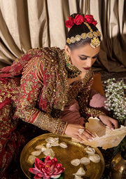 Latest Pakistani Bridal Outfit in Wedding Lehenga Choli Style