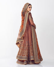 Latest Pakistani Bridal Pishwas Frock Dress for Wedding