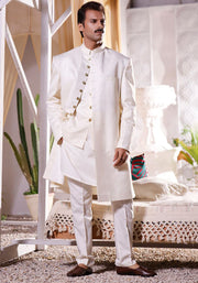 Latest Pakistani Groom Dress in Sherwani Style for Wedding