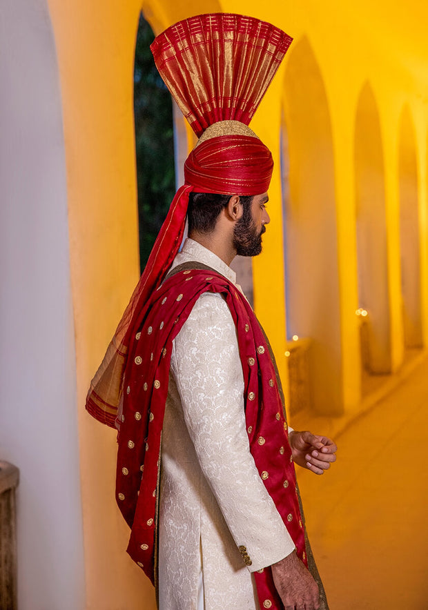 Latest Pakistani Groom Dress in Traditional Sherwani Style