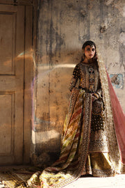 Latest Pakistani Mehndi Dress in Sharara Kameez Dupatta Style