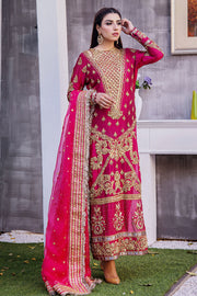 Latest Pakistani Pink Dress in Wedding Kameez Trouser Style