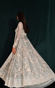 Latest Pakistani Pishwas Frock with Wedding Lehenga Dress