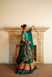 Latest Pakistani Pishwas Frock with Wedding Lehenga Dress