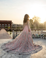 Latest Pakistani Wedding Dress in Bridal Lehenga Gown Style