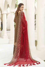Latest Pakistani Wedding Dress in Chiffon Kameez Trouser Style