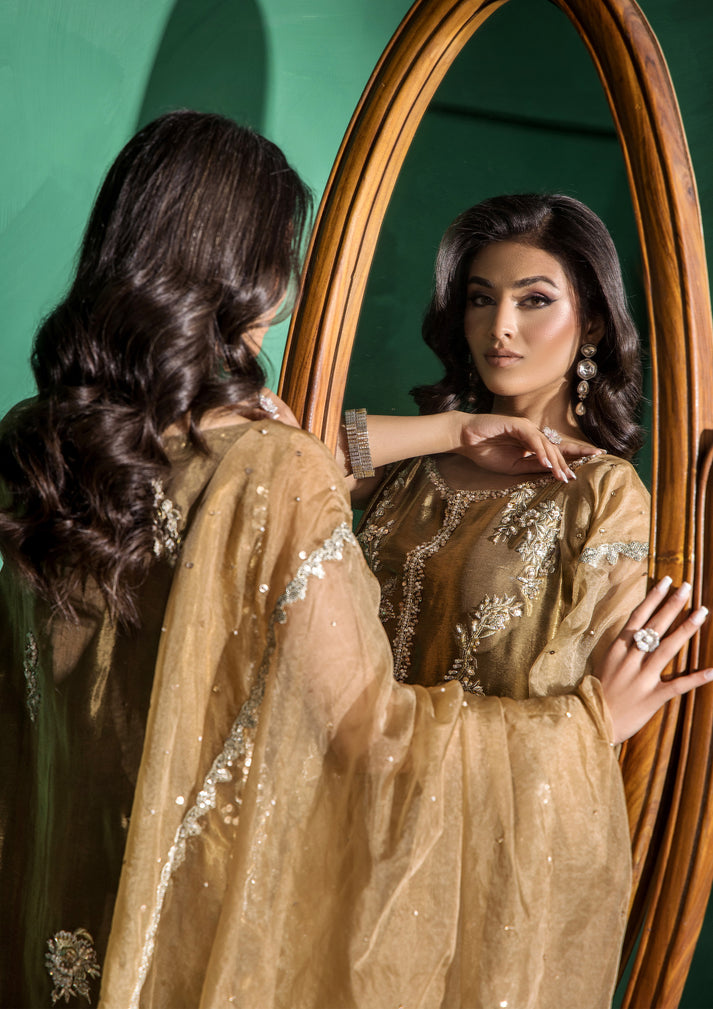 Latest Pakistani Wedding Dress in Kameez and Trouser Style