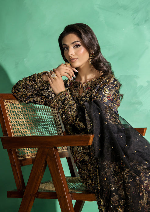 Latest Pakistani Wedding Dress in Long Kameez Trouser Style