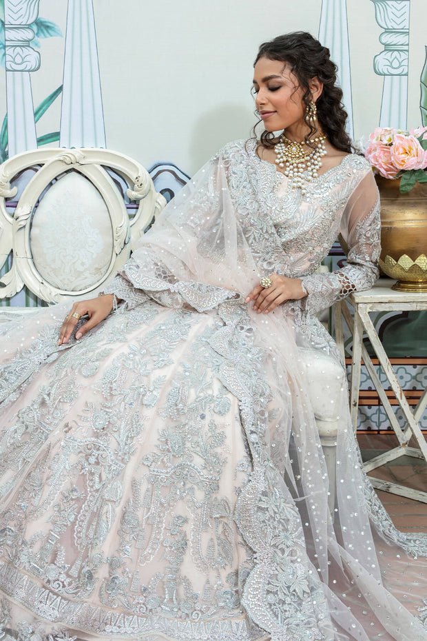 Latest Pakistani Wedding Dress in Pishwas Frock Style