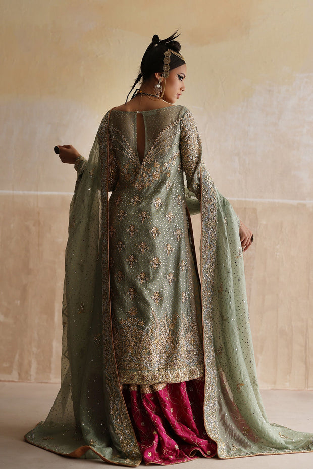 Pakistani Wedding Gharara Kameez and Dupatta Style