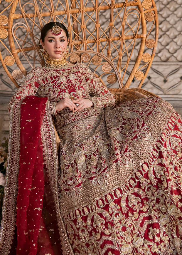 Latest Red Lehenga Choli Dupatta Barat Pakistani Bridal Dress
