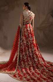 Latest Red Lehenga Choli Embellished Pakistani Bridal Dress