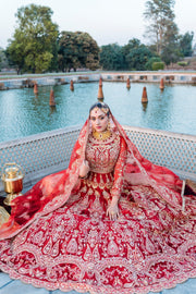 Latest Red Lehenga Choli and Dupatta Bridal Wedding Dress