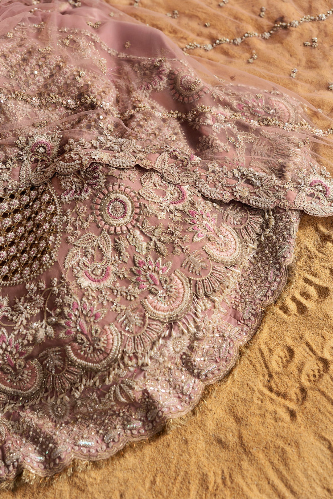 Exquisite Pakistani Bridal Dress - Wedding Pink Gown Style
