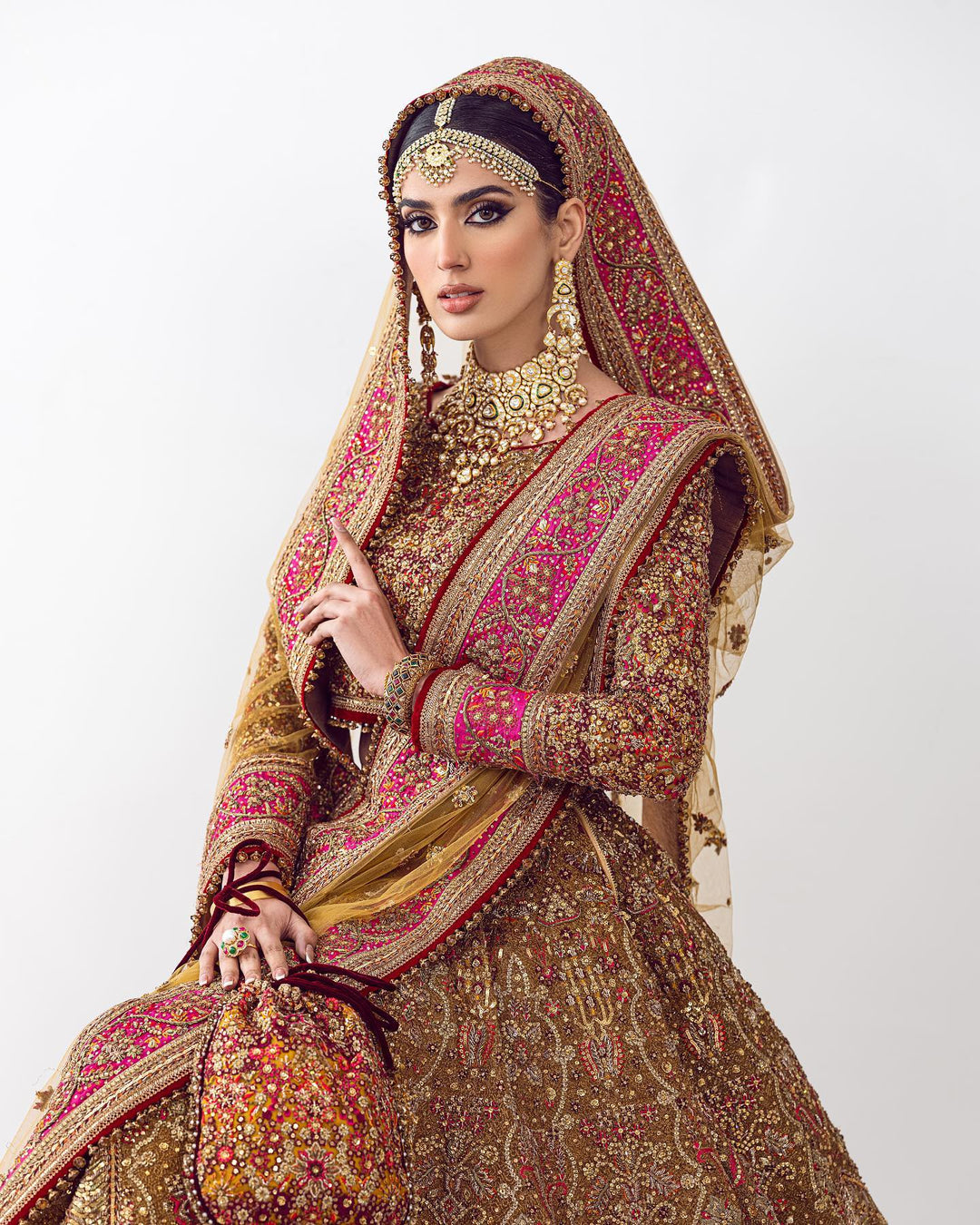 Latest Traditional Pakistani Bridal Lehenga Choli for Wedding