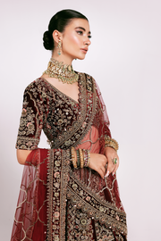 Latest Wedding Lehenga Choli Dupatta Pakistani Bridal Dress