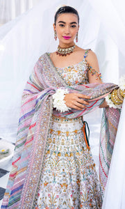 Latest White Lehenga Choli and Dupatta Indian Bridal Dress