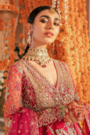 Latest Zara Shahjahan Angrakha Lehenga Bridal Wedding Dress