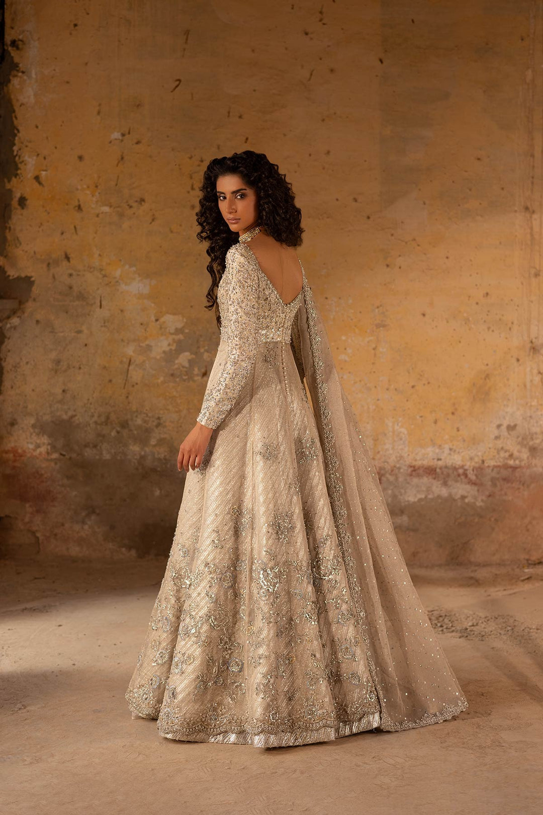 Latest Pakistani Bridal Dress in Pishwas and Lehenga Style