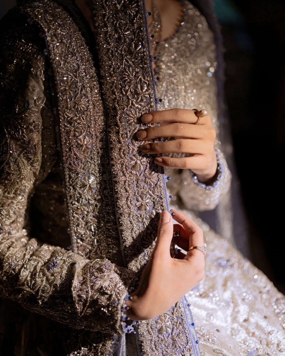 Latest Pakistani Bridal Outfit in Lehenga and Long Shirt Style