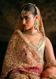 Latest Pakistani Bridal Wear in Pishwas and Dupatta Style