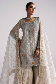 Latest Pakistani Wedding Dress in Bridal Gharara Shirt Style