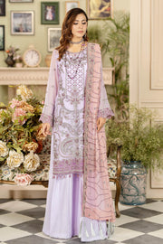 Lavender Salwar Suit Heavily Embroidered Pakistani Salwar Kameez