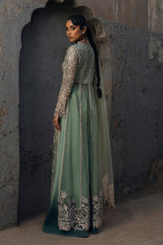 Ethereal Sage Green Pakistani Party Dress