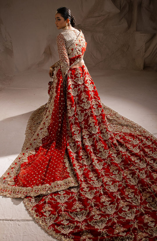  Lehenga Choli Embellished Pakistani Bridal Dress