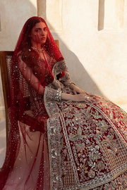 Lehenga Choli Red Pakistani Bridal Dress for Wedding Online