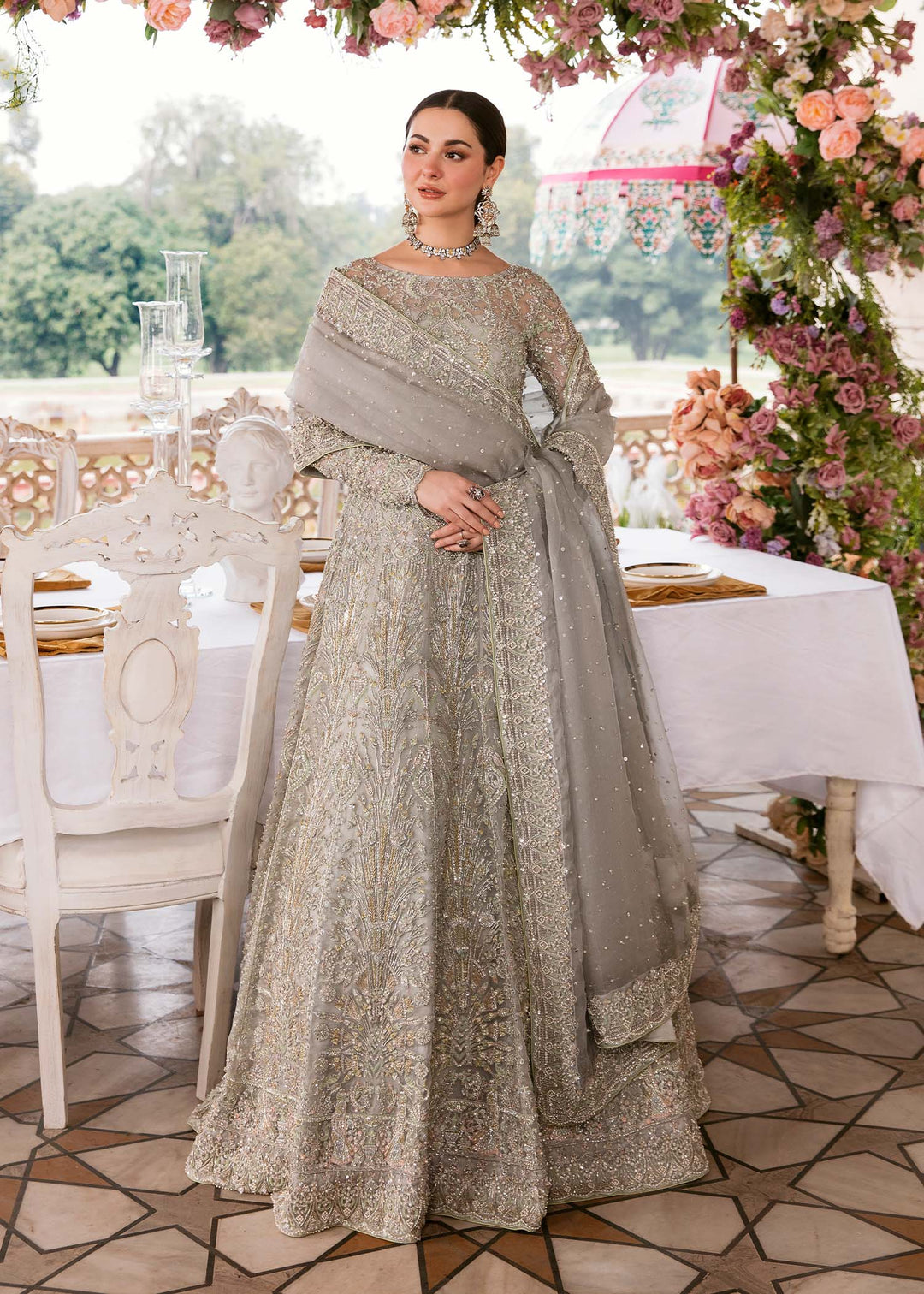 Lehenga Choli and Dupatta Pakistani Bridal Dress